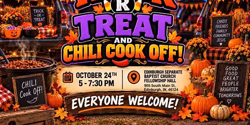 Annual Trunk R Treat and Chili Cookoff