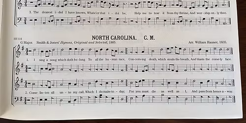 Shape note singing: Shenandoah Harmony & The Valley Pocket Harmonist