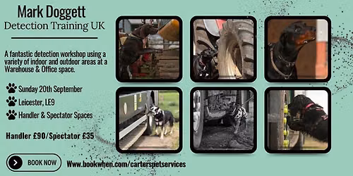 Mark Doggett Detection Training UK - Leicester, LE9