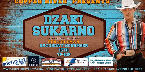 Dzaki Sukarno w\/special guest Ben Coleman