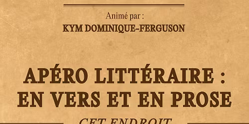 Apéro Littéraire: en vers et en prose
