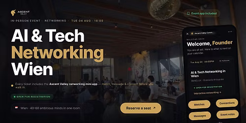 AI & Tech Networking Event in Wien by Ascent Valley