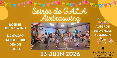 Soirée de GALA 100% swing — 3 Rue du Dr Lucien Cartotto, 13100 Aix-en-Provence