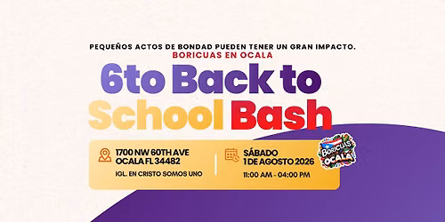 Boricuas en Ocala: Back to School Bash 2026
