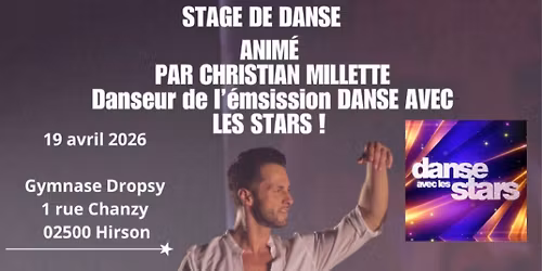 Stage danse avec les stars Christian Millette