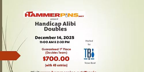 HammerPins Handicap Alibi Doubles