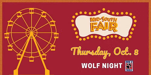 Mid-South Fair: Oct. 8