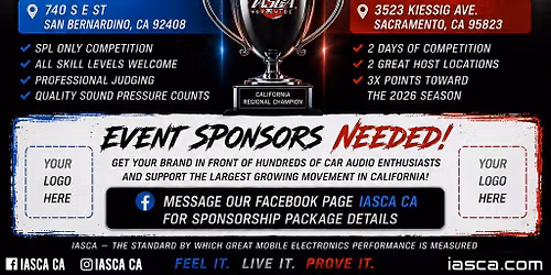 2026 IASCA Southwest Regional Finals Sacramento Venue - Day 2