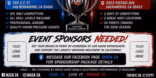 2026 IASCA Southwest Regional Finals Sacramento Venue - Day 2