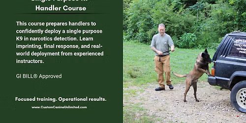 Single Purpose K9 Handler Course