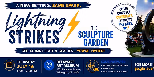 Lightning Strikes the Sculpture Garden