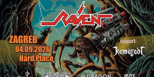 NWOBHM legende RAVEN u Zagrebu