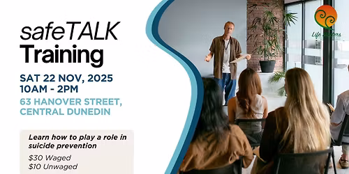 safeTALK Suicide Alertness and Prevention Workshop