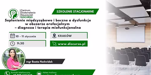 KRAK\u00d3W Seplenienie mi\u0119dzyz\u0119bowe i boczne a dysfunkcje w obszarze orofacjalnym \u2013 diagnoza i terapia m