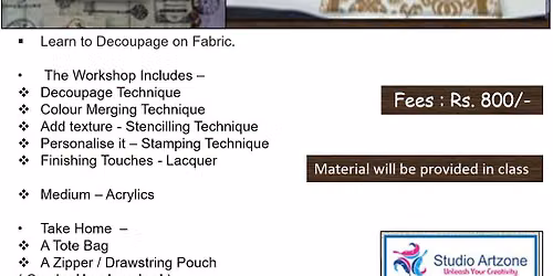 Fabric Decoupage Workshop