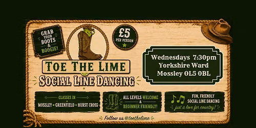 Social Line Dancing Class - Mossley