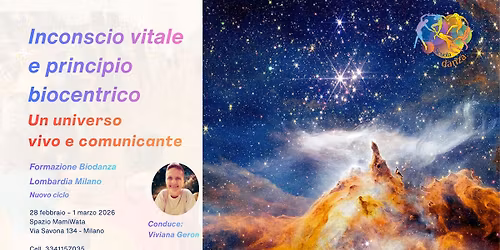 Inconscio Vitale e Principio Biocentrico - Nuovo ciclo formativo Scuola Biodanza Lombardia