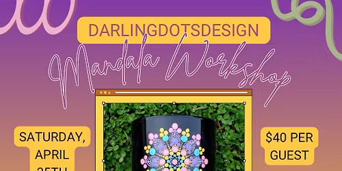 Mandala Workshop at The Succulent Garden \ud83c\udf3f\ud83c\udfa8