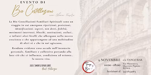 Bio Costellazioni _ROMA_ 9 novembre 2025
