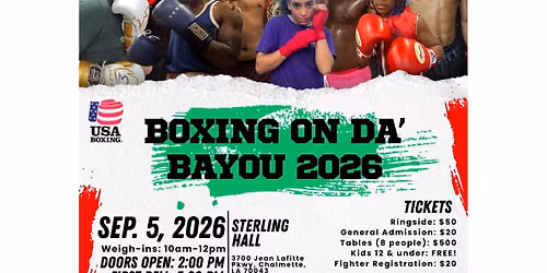 Boxing On Da\u2019 Bayou 2026