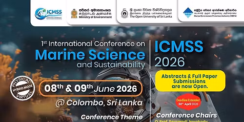 1st International Conference on Marine Science and Sustainability - ICMSS