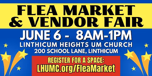 FLEA MARKET REGISTRATION NOW OPEN