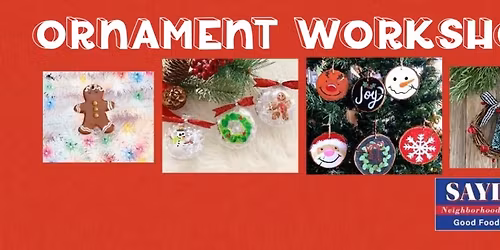 Ornament Workshop Paint Party at Sayde\u2019s Bar and Grill