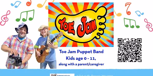 Toe Jam Puppet Band Family Concert for ages 0-11