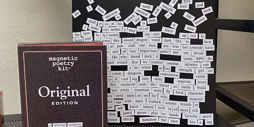 Magnetic Poetry Craft