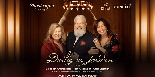 EKSTRA! 18.12.25 | Oslo domkirke, OSLO | 18:00 (UTSOLGT!) 20:30 (Ekstra!)