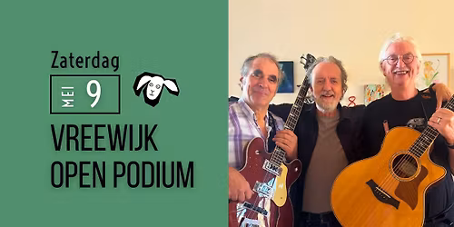 Vreewijk Open Podium - zaterdag 9 mei met speciale gasten Blind Vertrouwen