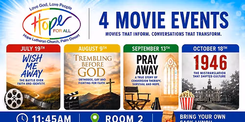 Hope For All Movie Events