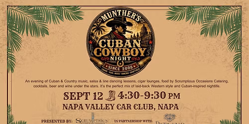 Cuban Cowboy Night - Munther's 14th Annual Cigar Dinner
