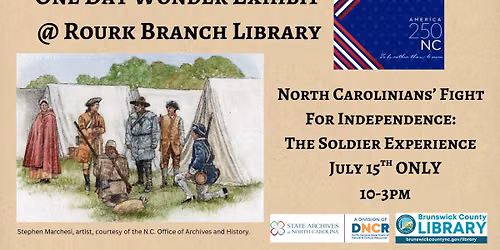 America 250 One Day Wonder Exhibit @ Rourk Branch Library