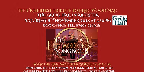 The Fleetwood Mac Songbook Tribute Show at The Greig Hall in Alcester