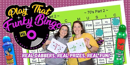 Play That Funky (Music) Bingo! at Fins, Georgetown, DE!