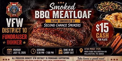 Smoked BBQ Meatloaf Fundraiser Night