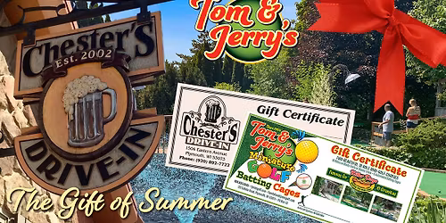 TJ's & Chesters Gift Certificate Sale