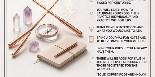 Dowsing\/Divining Rods\u2019 Workshop with Christine