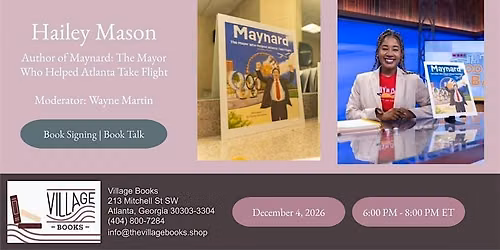 Book Signing and Author Talk with Hailey Mason