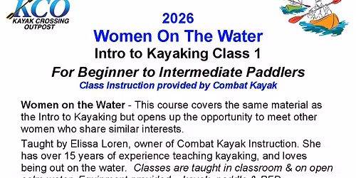 Women On The Water Intro to Kayaking Class 1