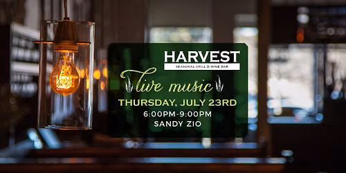 Live music by Sandy Zio at Harvest Moorestown!