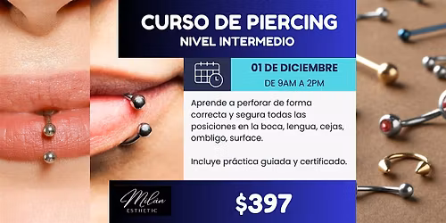Curso de Piercing - nivel intermedio
