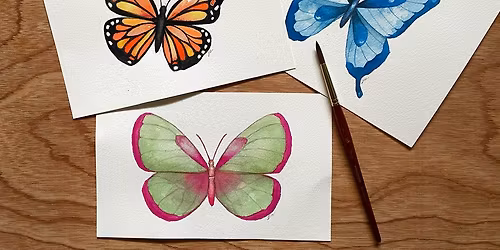 Watercolor Butterflies Workshop | Ages 12 - Adult