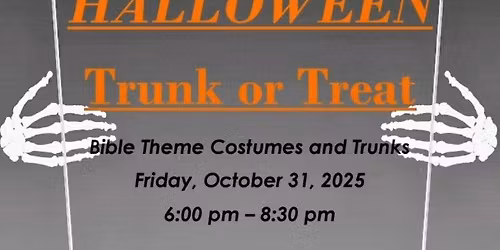 Halloween Trunk or Treat At the End of the Road