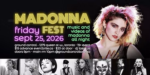Madonna Fest 2026 - All Madonna All Night - Celebrate the Queen of Pop