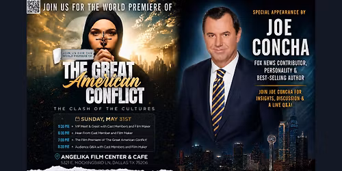 The World Premiere of 'The Great American Conflict' with Joe Concha, Cast Members & Filmmakers!