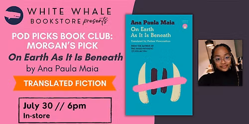 Book Club! Morgan's pick: On Earth As It Is Beneath by Ana Paula Maia