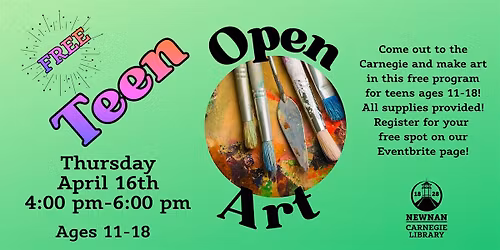 April Teen Open Art