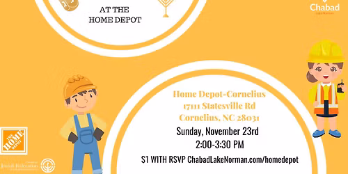 Chanukah Workshop @ Home Depot